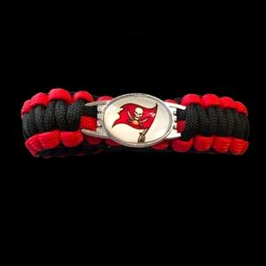 Tampa Bay Buccaneers Red and Black Paracord Bracelet